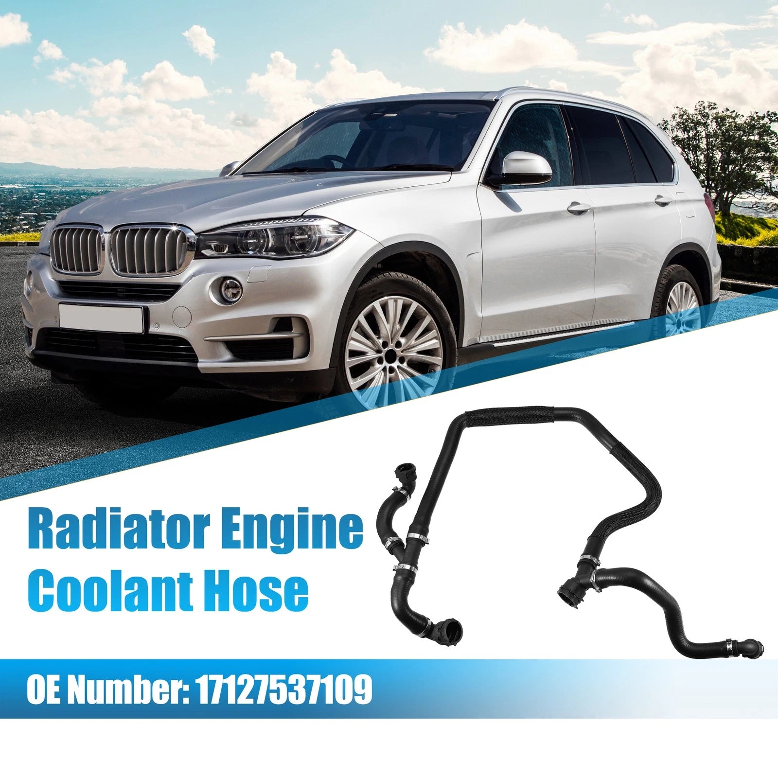 Radiator Coolant Inlet Hose for BMW X5 (2007) No. 17127537109