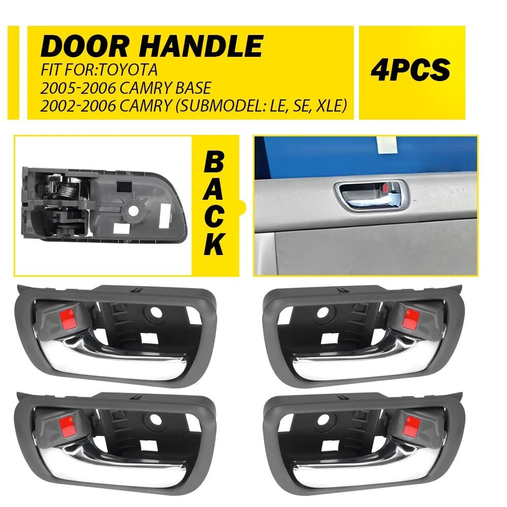 4X Inner Door Pull Handle Armrest for Toyota Camry (2002–2006)