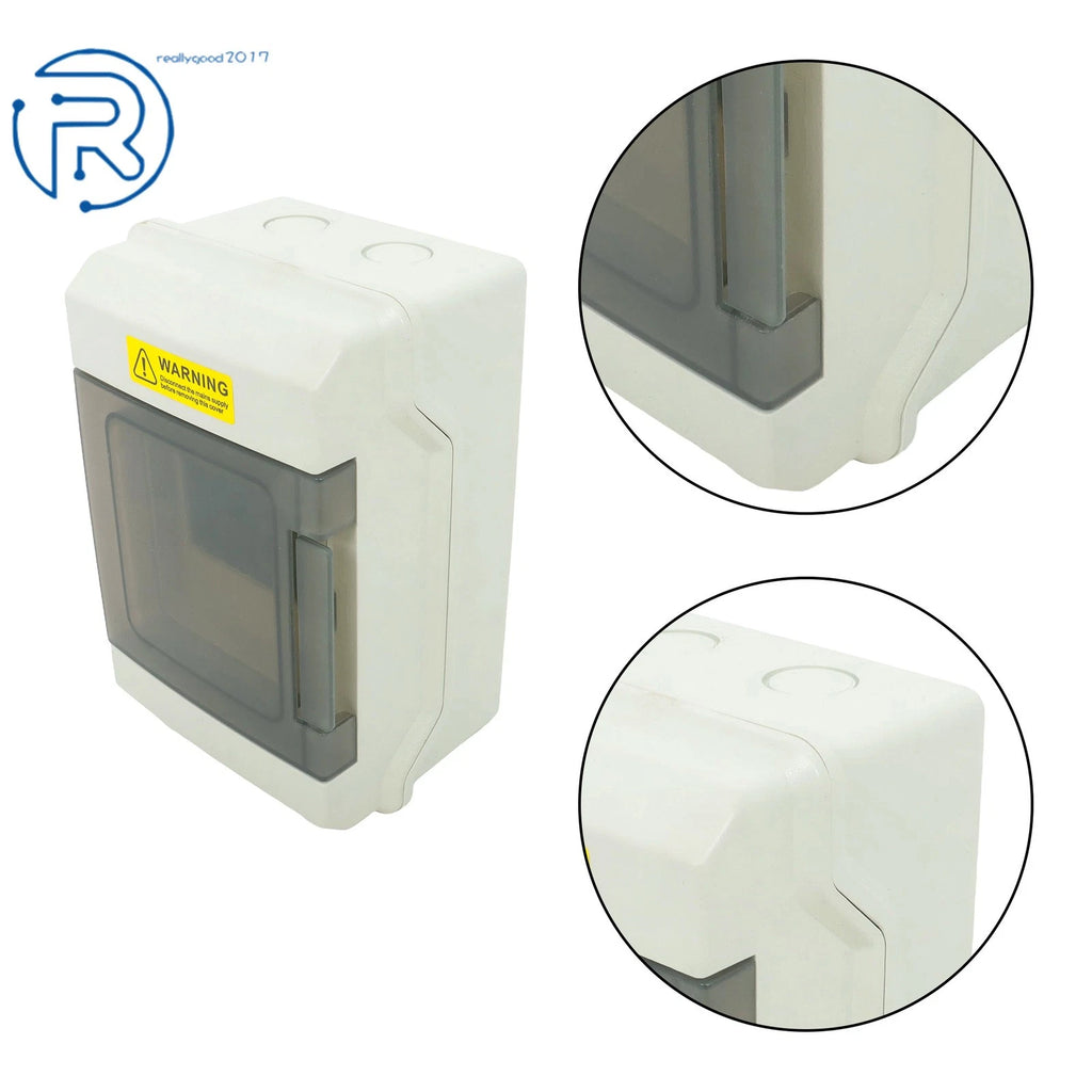 4 Way Power Distribution Box with Bus Bars and Din Rail IP66