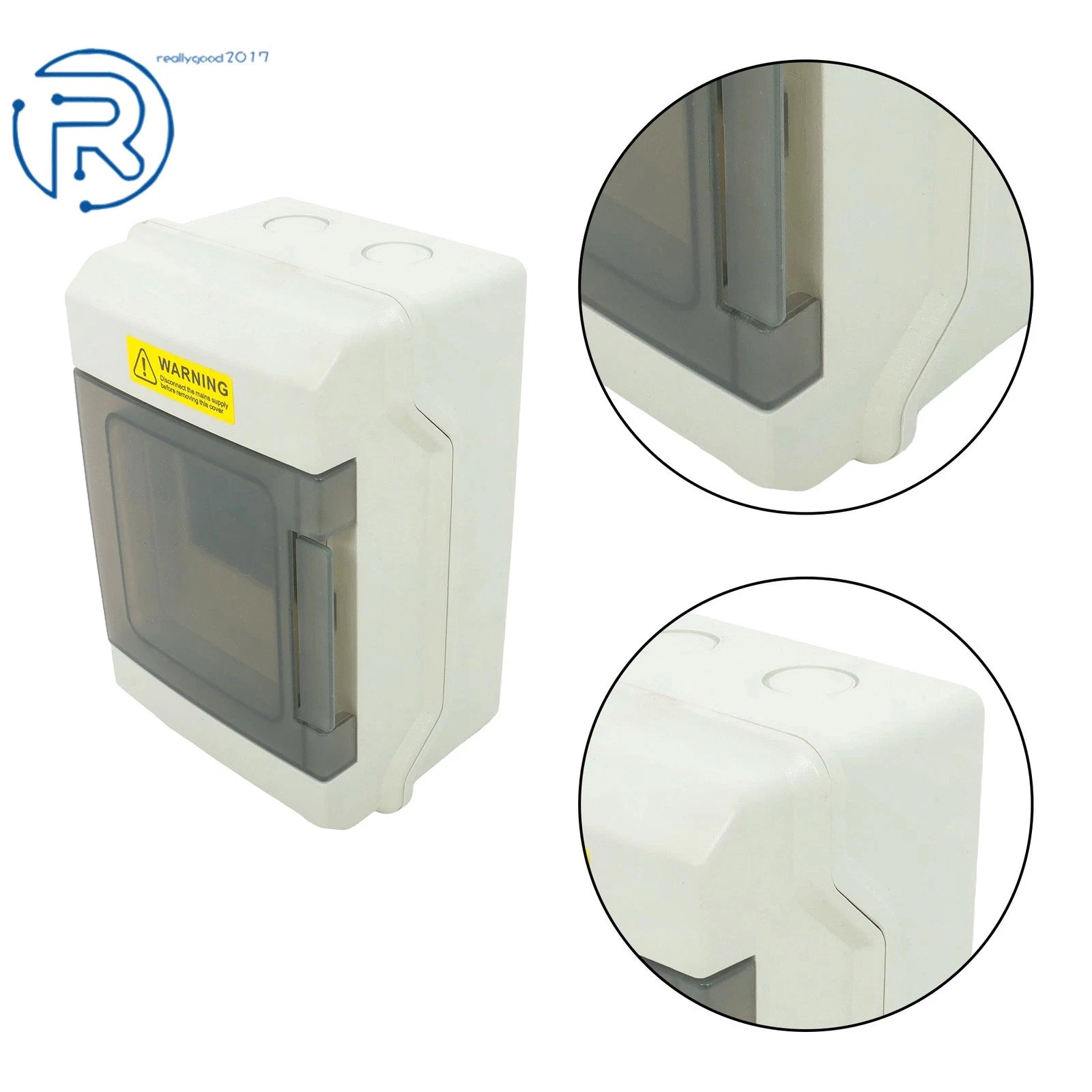 4 Way Power Distribution Box with Bus Bars and Din Rail IP66