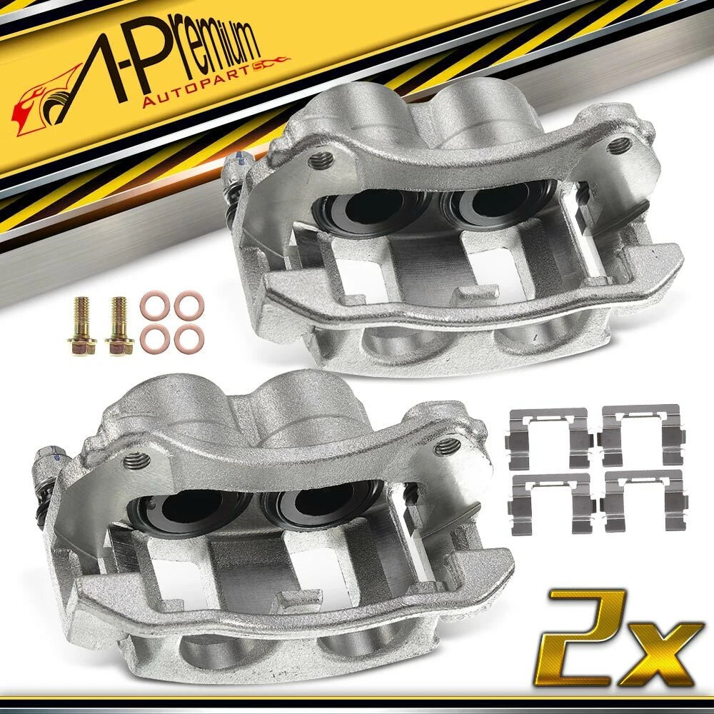 Front Brake Caliper Pair with Bracket for Chevy Equinox (2005–2010)