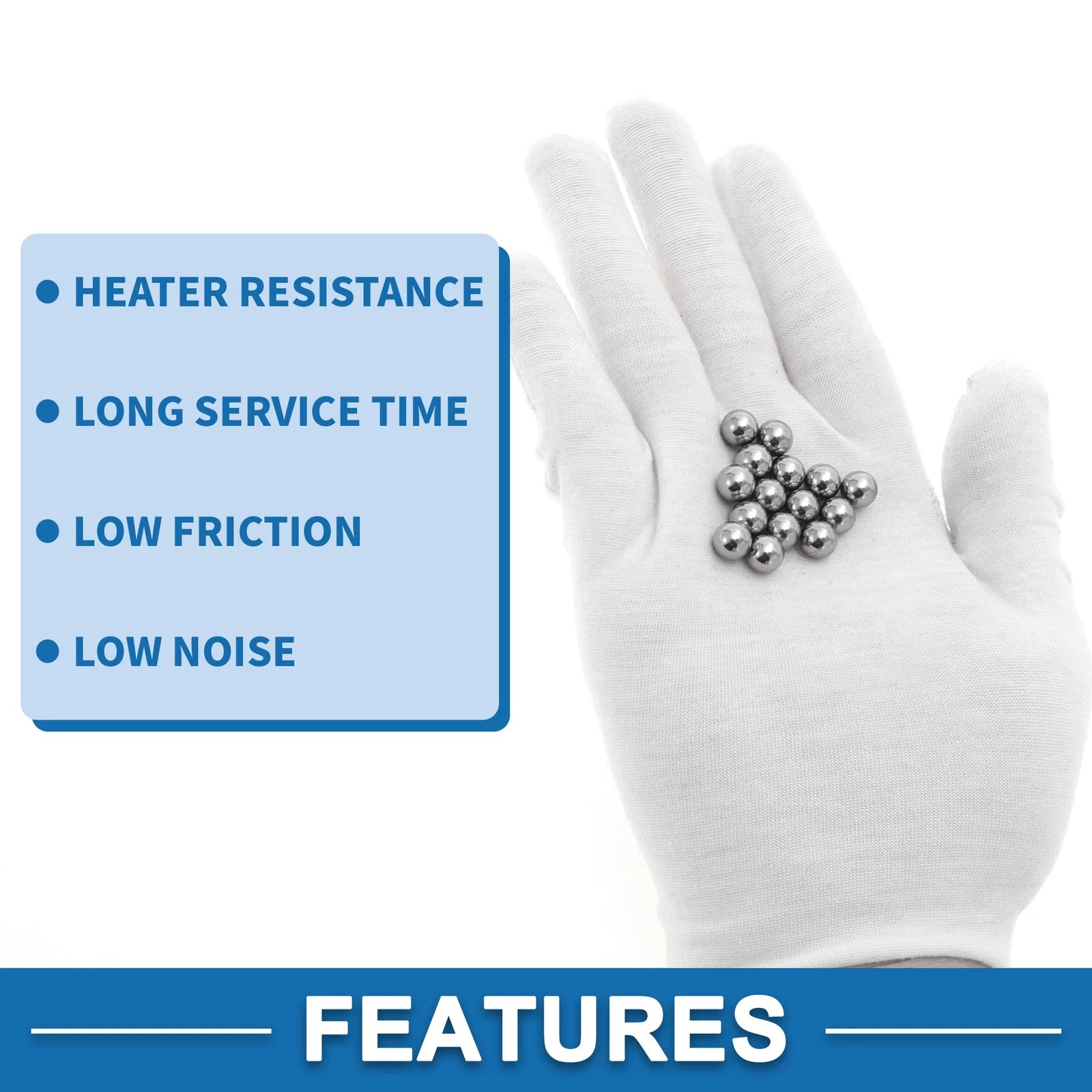 100 Pcs 7.9mm Steel Ball Bearings G16 Precision for Automotive Applications