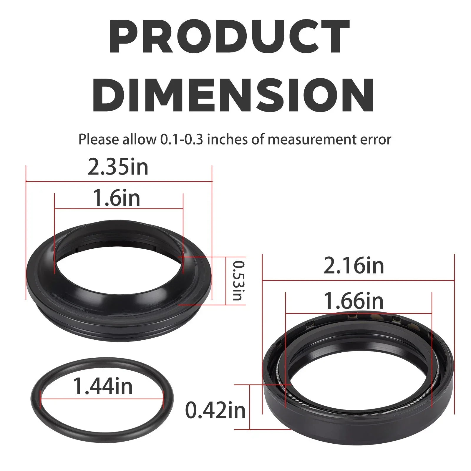Front Fork Oil Seals for Suzuki GSX1300R Hayabusa / GSXR1000 (2008-2008)