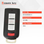 2X Replacement 3 Button Remote Key Fob for Mitsubishi Outlander Sport (2008–2022)