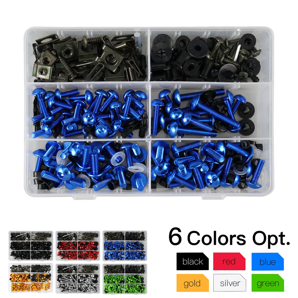 CNC Fairing Bolts Kit for Yamaha YZF R1 R3 R6 R6S R7 YZF600R TZ250 YSR50 FZR600R (1999–2023)