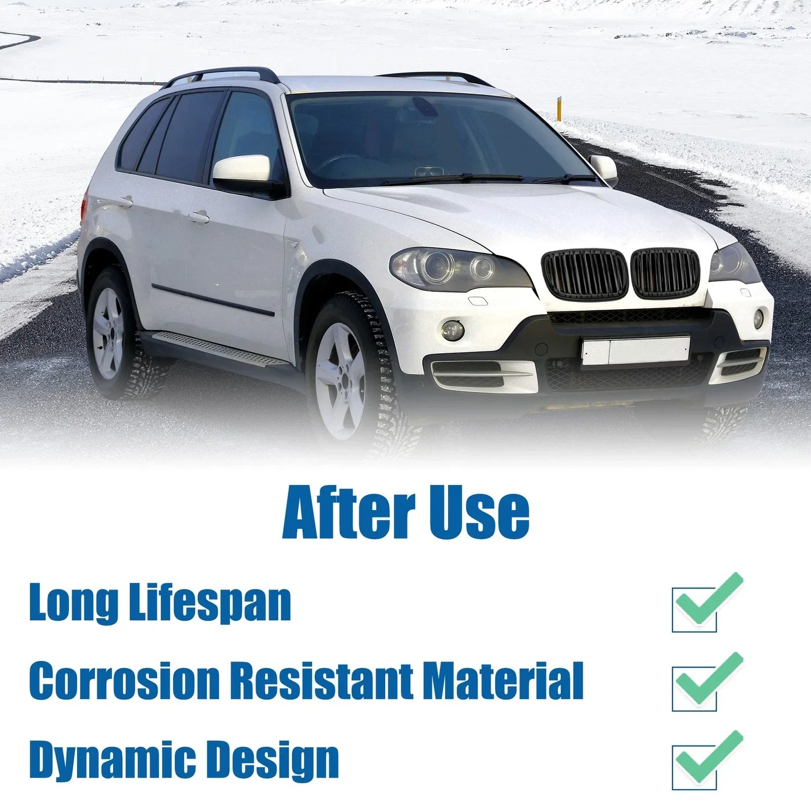 Pair Front Hood Bumper Grille Grill for BMW X5 X6 E70 (2007-2013)