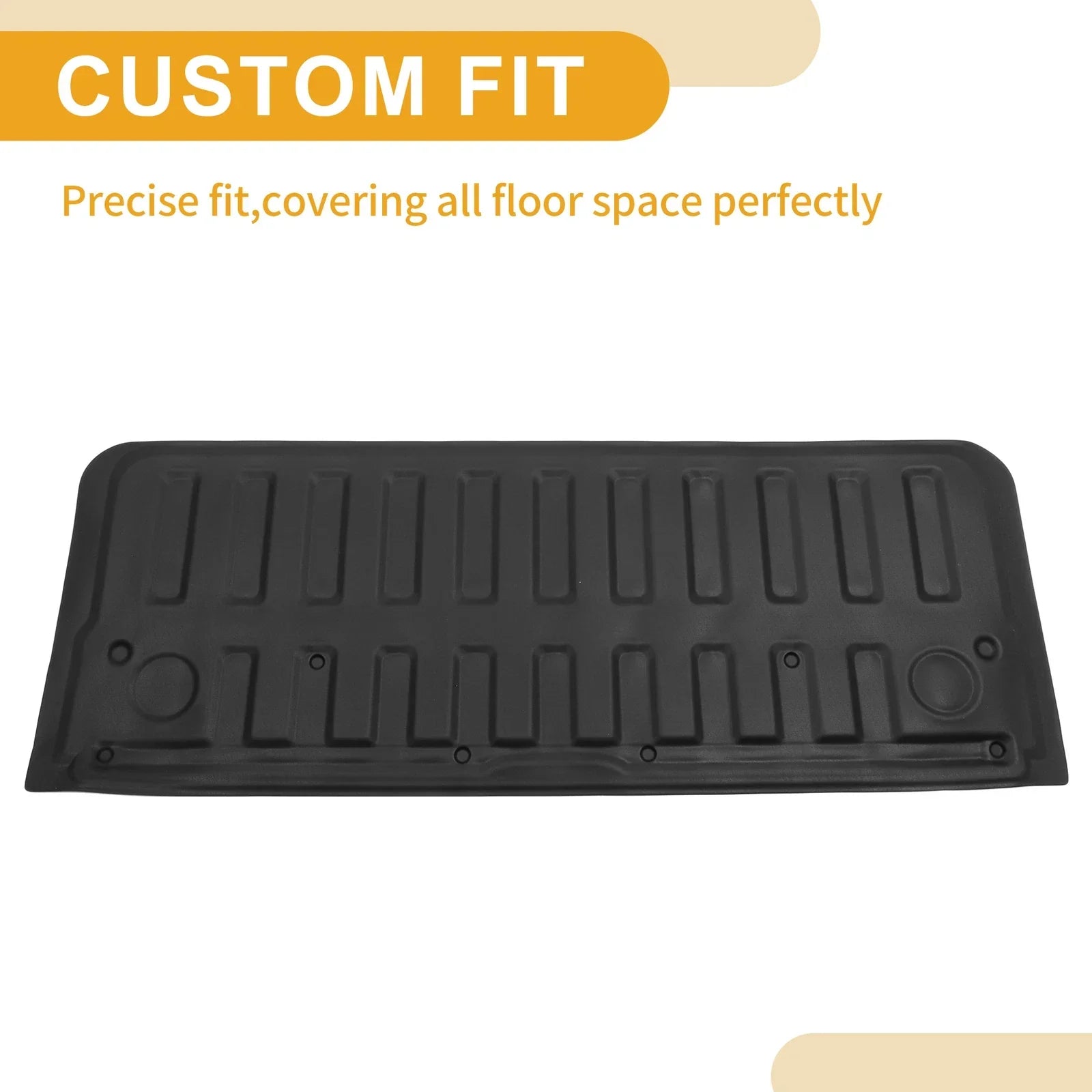 Cargo Liner Rear Trunk Mat for Dodge Ram 1500 2019-2024 Stripe Pattern TPE