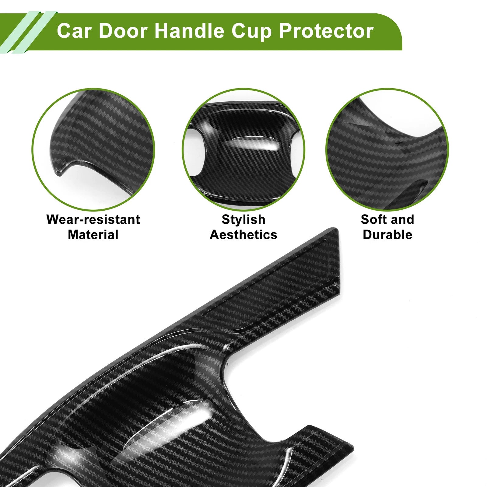 4X Door Handle Cup Protector for Toyota Highlander Kluger  Blade Shape