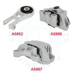 Set of 3 Engine Motor & Trans Mounts for Jeep Compass Renegade (2017–2021)