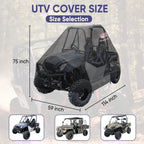 UTV Cover Waterproof for Polaris Ranger/Commander, Can-Am Defender, Kawasaki