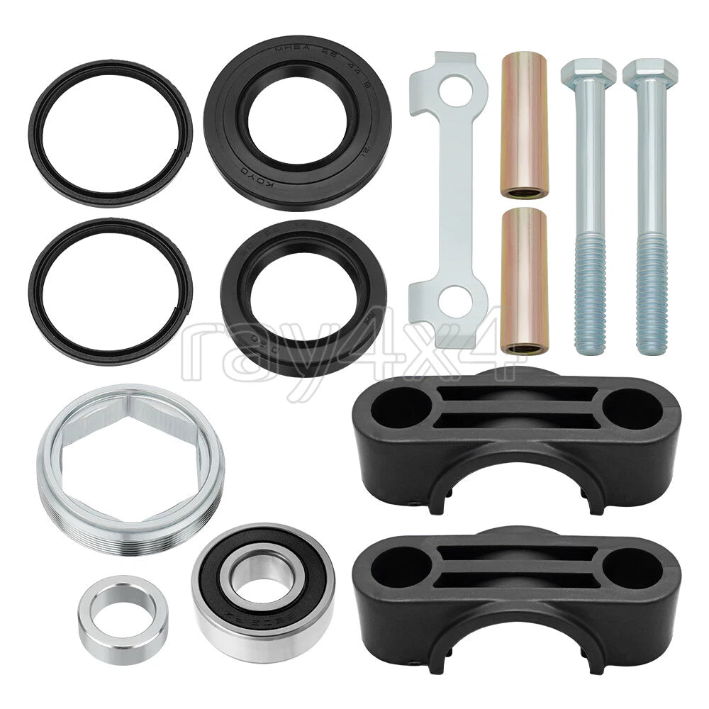 Steering Stem Bushing Bearing Seal Nut Kit for Yamaha Banshee Grizzly Big Bear