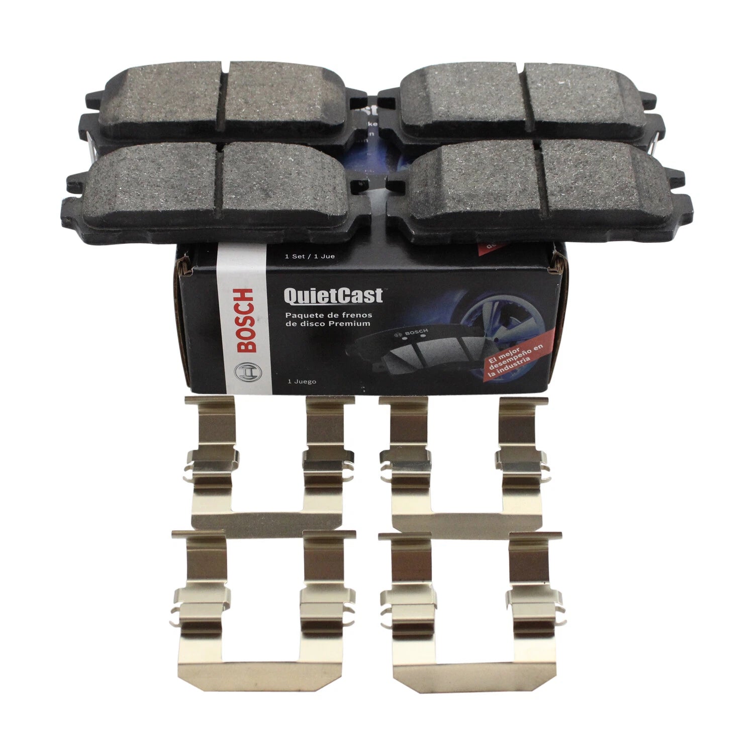 Set of 4 Bosch QuietCast Rear Ceramic Brake Pads for Equinox Terrain Torrent Vue XL-7 (2005–2014)