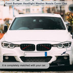 Front Right Bumper Headlight Washer Nozzle Cover Cap for BMW 320i Blue