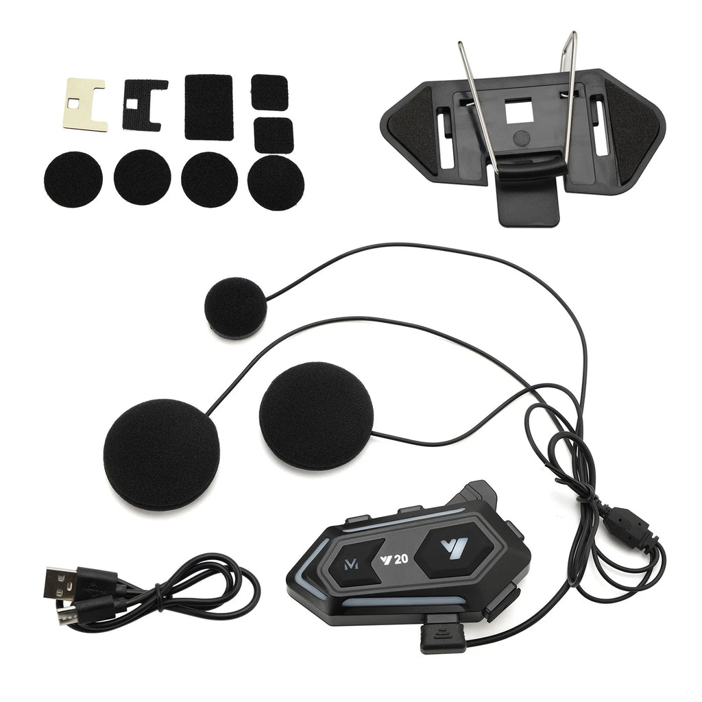 Bluetooth Earphone Headset for Motorcycle Universal Y20