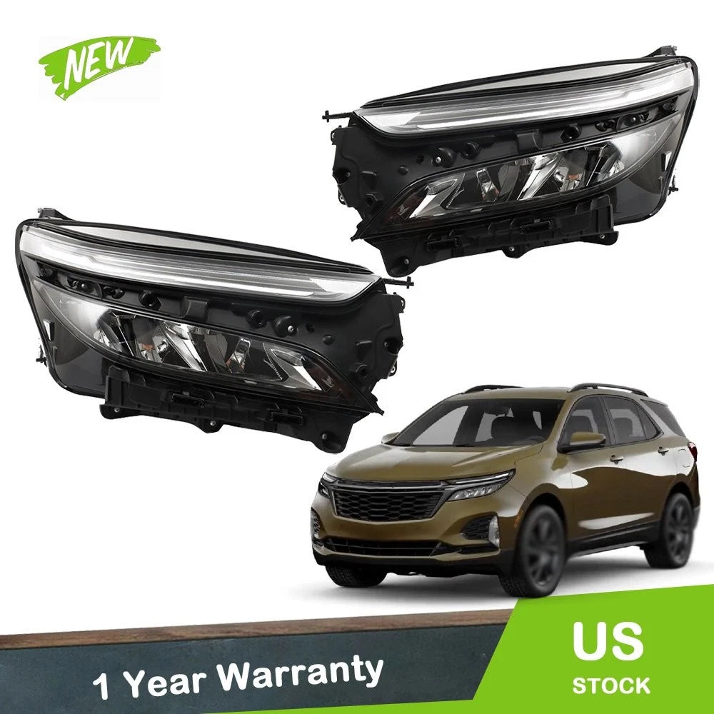 LED Headlights for Equinox LT/RS (2022–2023) Projector LH+RH