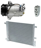 AC Compressor Kit With Condenser for Chevrolet HHR 2007–2011 2.2L 2.4L