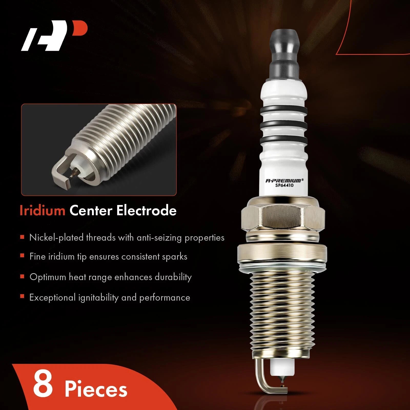 8x Iridium Platinum Spark Plugs for Jeep Grand Cherokee (1997–2007)