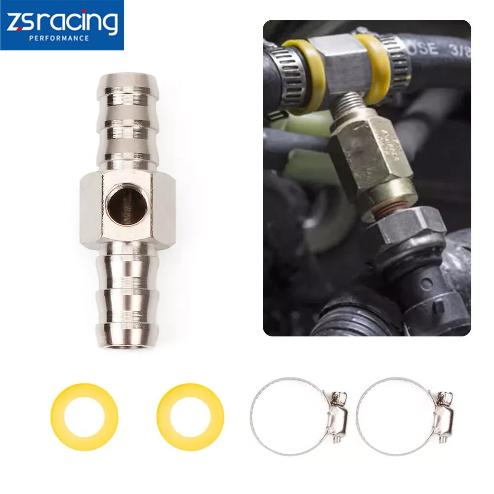 Fuel Pressure Gauge Sensor T-Fitting Adapter for Automotive Applications