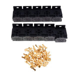 10 x 12V/24V 30A-80A 5 Pin Relay Socket Holder Block w/ 50 Terminals AU