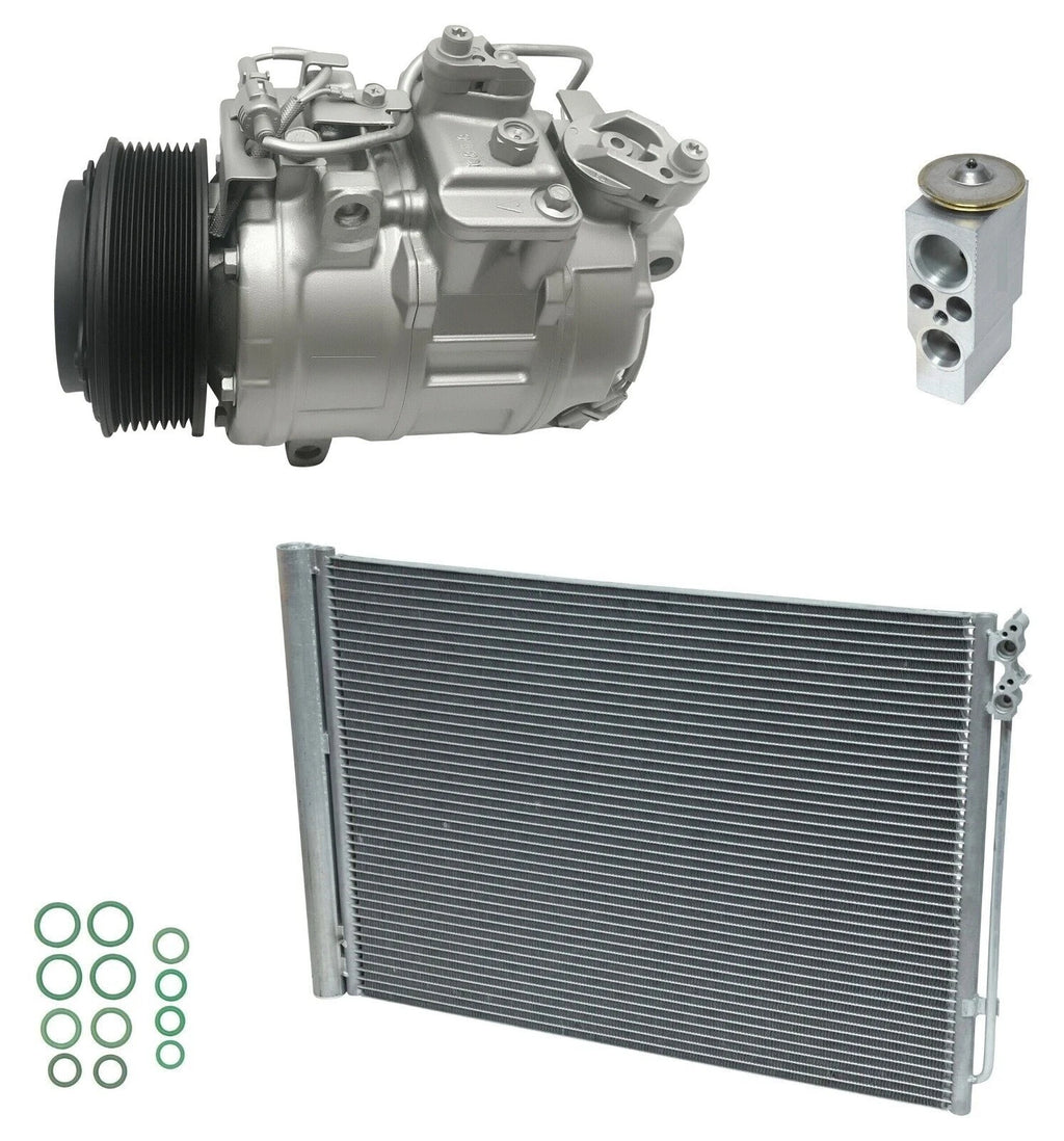 A/C Compressor Kit With Condenser for BMW 535i GT xDrive (2012–2016)