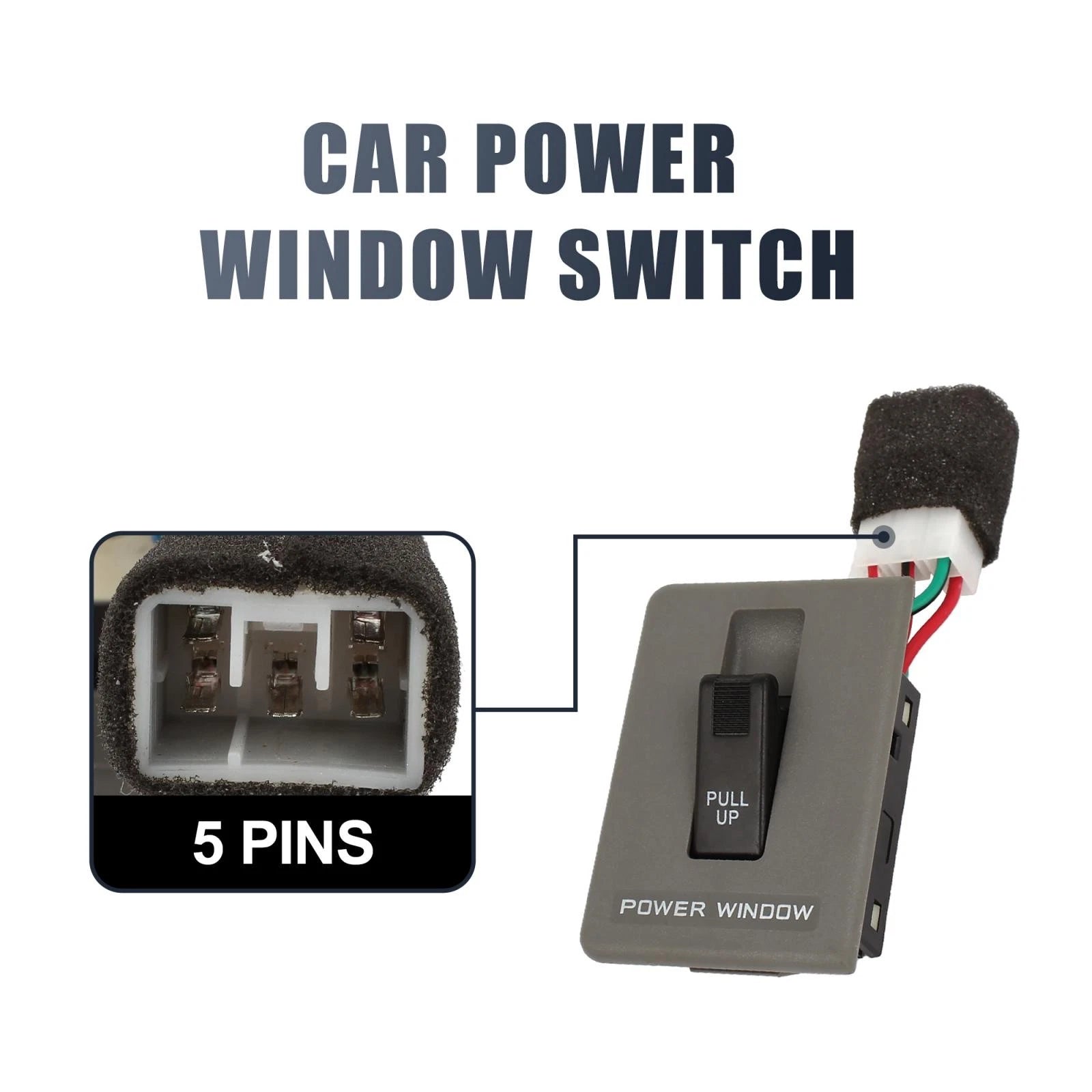 Power Window Switch for Kia Pride (KK12B-66-370)