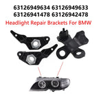 Set of 4 Headlight Brackets for BMW (2011–2017) 63126941478, 63126949633