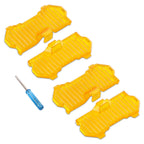 Set of 4 Amber Protective Covers for Round LED Driving Lights