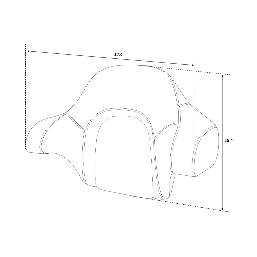 Passenger Backrest Pad for Harley Touring Road Glide FLTRX (2014-2025)