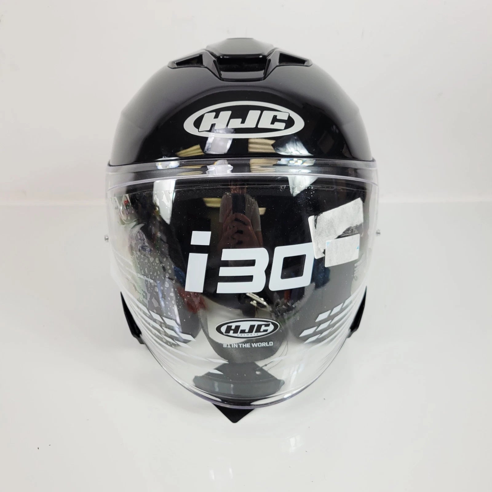 HJC i30 Open Face Helmet Gloss Black Size Small for Unisex (2023)