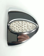Teardrop LED Turn Signal Replacement for Peterbilt Headlight (Amber/White)