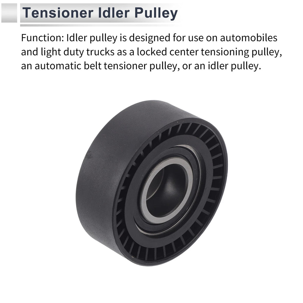 Drive Belt Idler Pulley for BMW Series 3 (1994–2006) No. 11281748131 Black