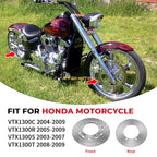 Front & Rear Brake Disc Rotor for Honda VTX1300C VTX1300R/S/T (2003–2009)