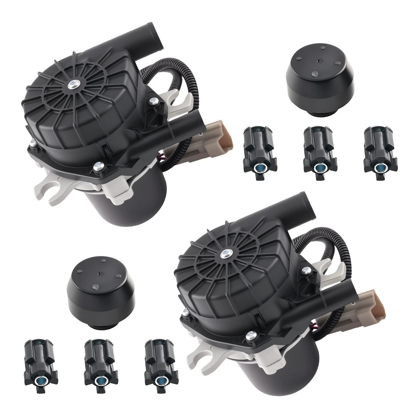 2X Air Pump Assembly for Lexus LX570, Toyota Sequoia, Land Cruiser (2008–2021)