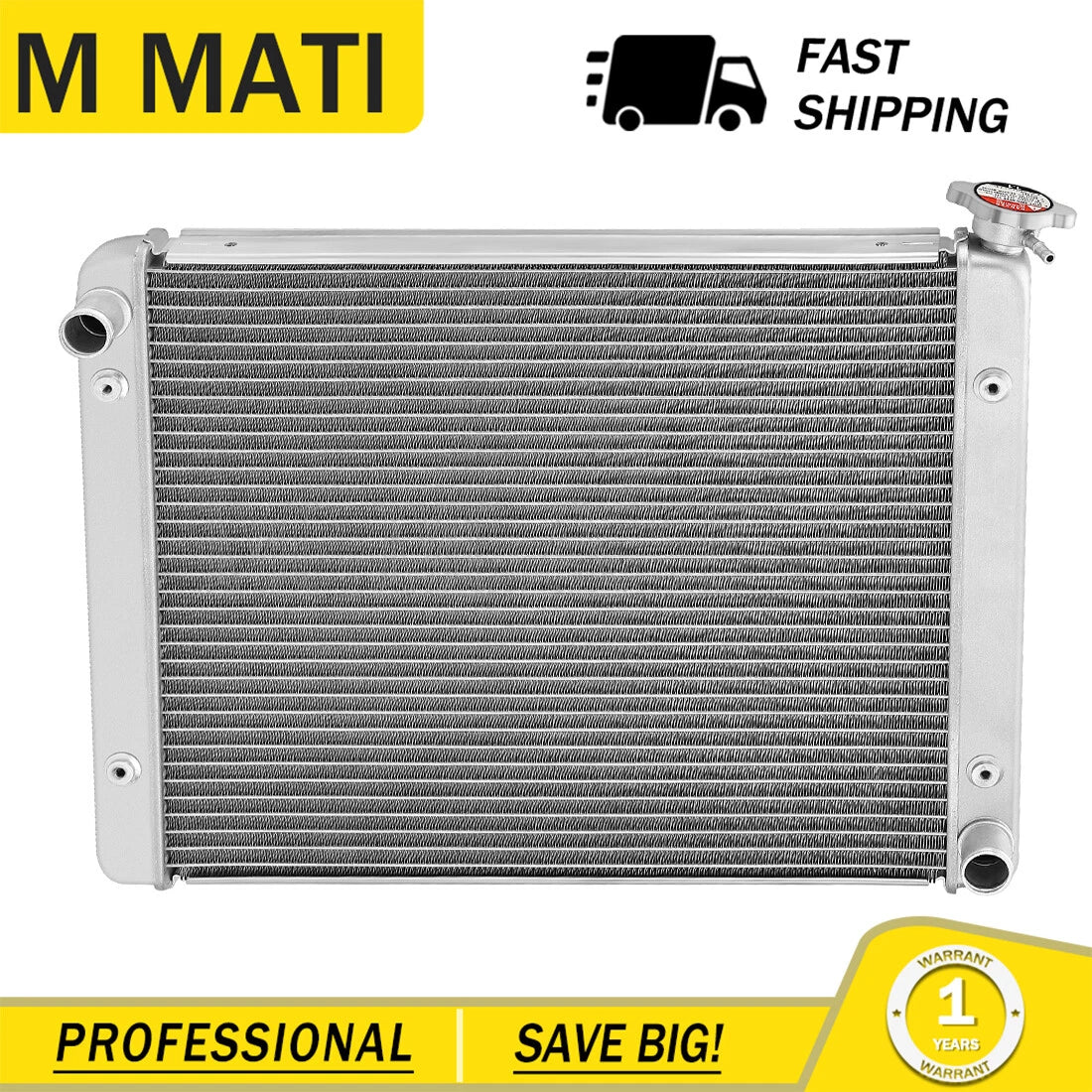 Aluminum Radiator 1240664 for Polaris Ranger 1000/XP 1000/Crew 1000 (2015–2025)