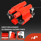 Ignition Coil & 4X Iridium Spark Plugs for Subaru Outback Forester