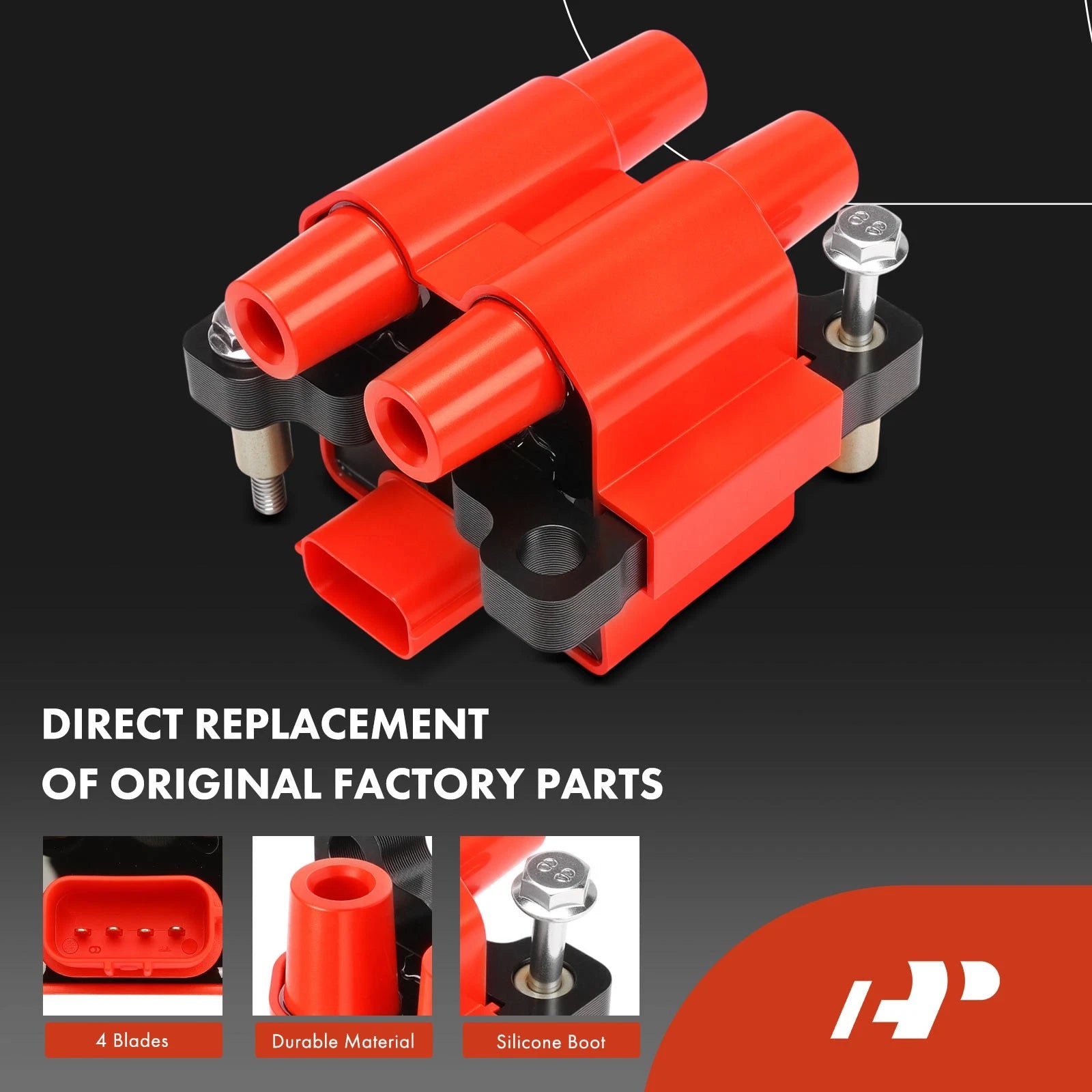 Ignition Coil & 4X Iridium Spark Plugs for Subaru Outback Forester