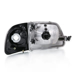 Clear Lens Crystal Headlight Set w Parking Light for Ford F-150 (1997-2003)
