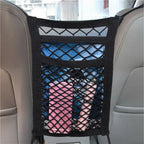 3 Layer Car Storage Net Bag with Hook Mesh Organizer for Front Seat Storage