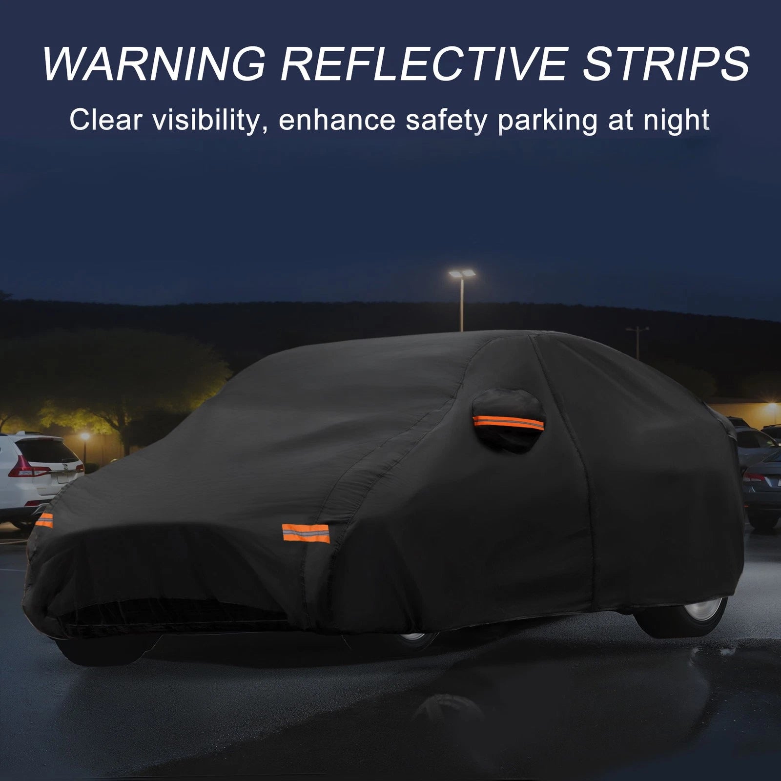 Waterproof 210D-PU Car Cover for Kia EV6 (2021–2023) with Driver Door Zipper