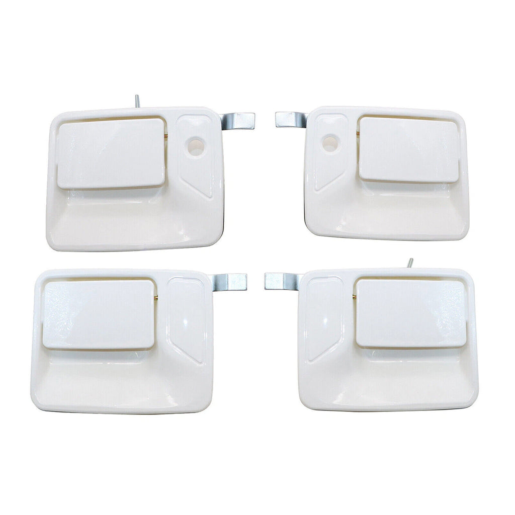 Set of 4 Door Handles for Ford Super Duty F250 (1999–2016) - Oxford White