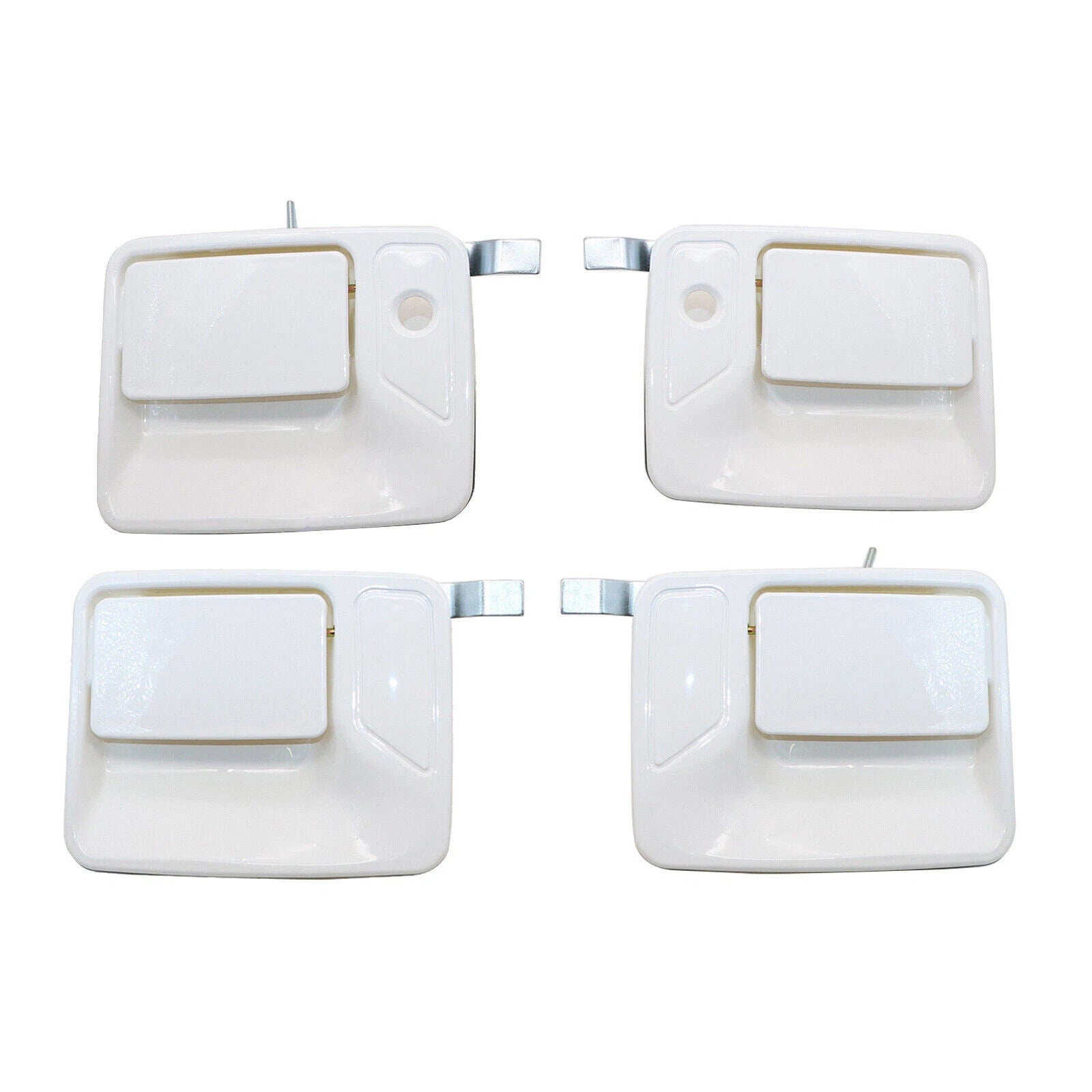 Set of 4 Door Handles for Ford Super Duty F250 (1999–2016) - Oxford White