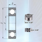 20pcs 682ZZ Double Metal Shield Ball Bearings for Various Models 