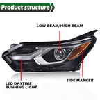 Left Projector Headlight with LED DRL for Chevrolet Equinox (2018–2021)