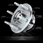 Set of 2 Wheel Bearing & Hub for GMC Express/Suburban/Savana/Yukon (2000–2014)