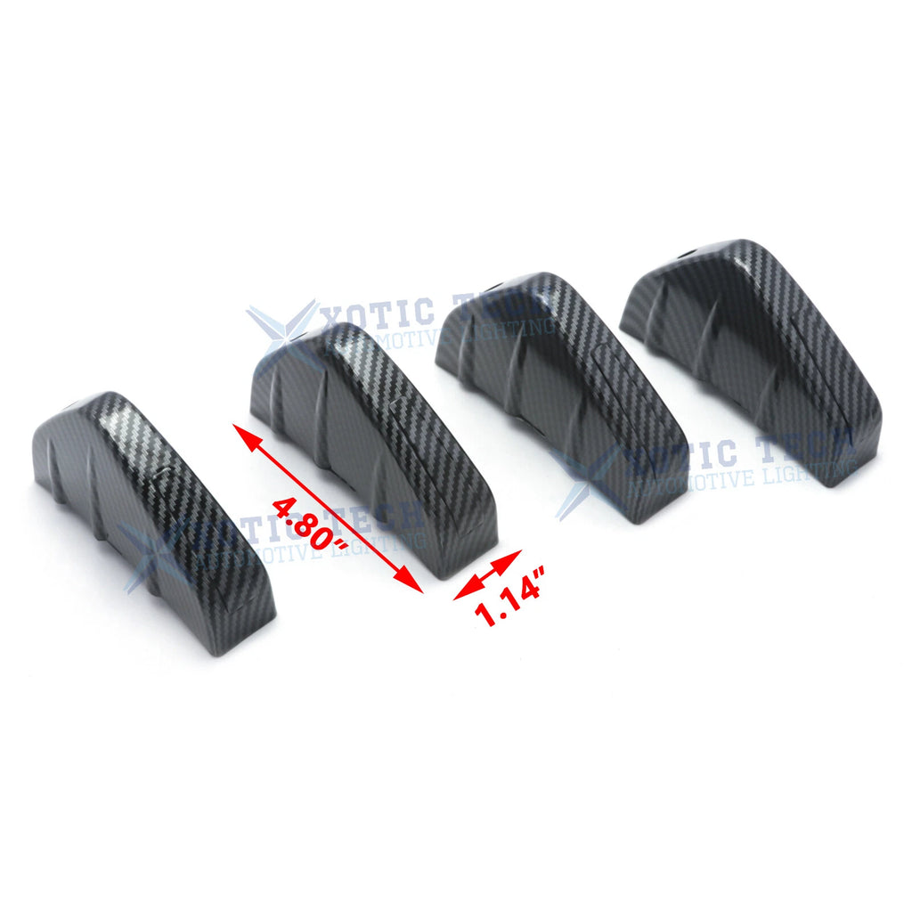 Carbon Fiber Style Rear Bumper Splitter Diffuser for Dodge Challenger (2000-2021)
