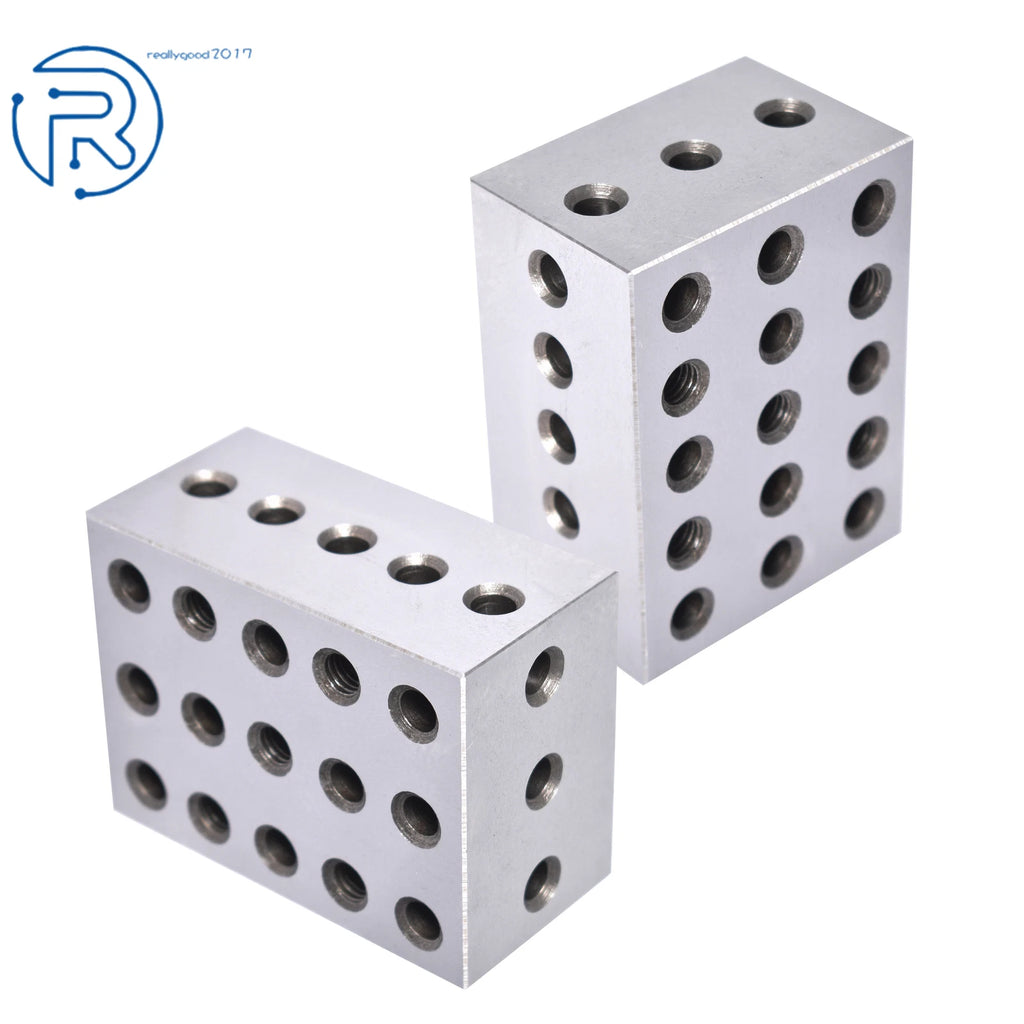 Matched Pair Precision Blocks for Machinists (2-3-4, 23 Holes)