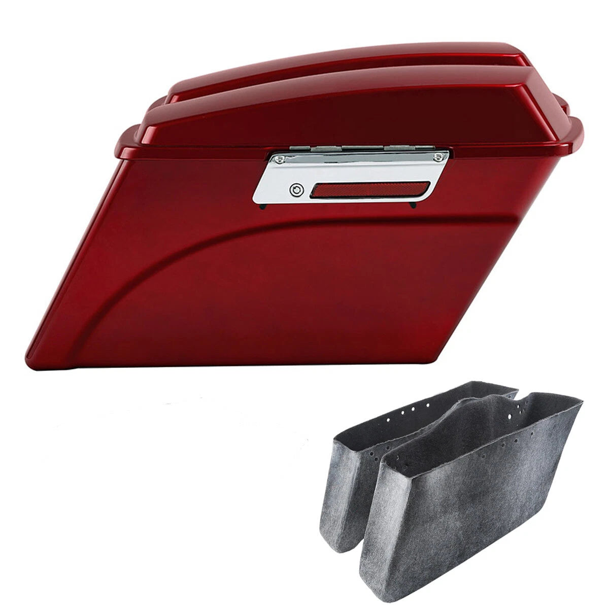 Red Hard Saddlebags for Harley Touring Road Electra Street Glide (1994–2013)