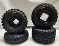 Set of 4 DWT A5 Black Rims & Sunf A027 Tires for TRX 250R 400EX 450R 450ER