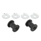 Black Silver Handlebar Riser Bushings for Harley Softail 114 (2018-2023)