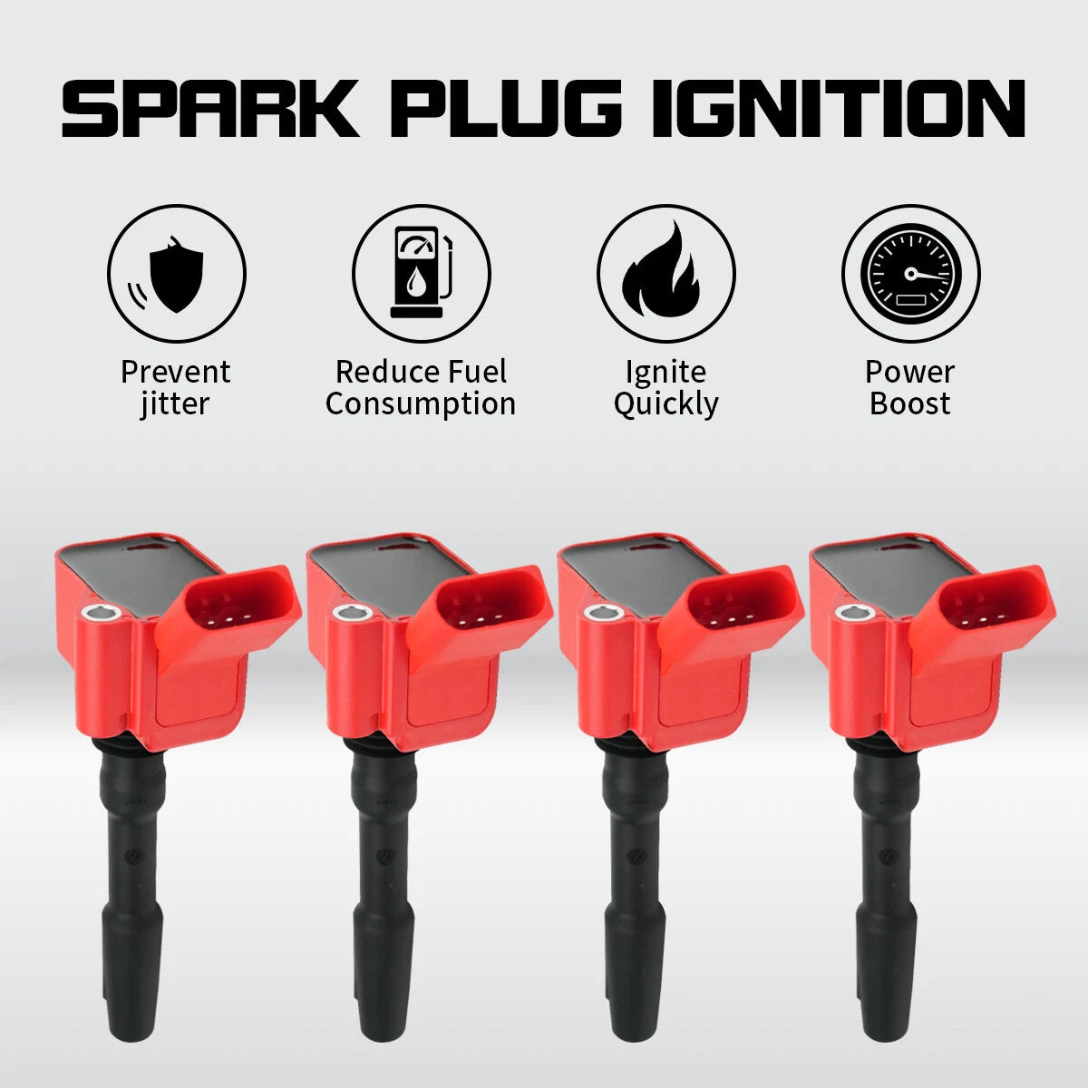 4X Ignition Coils for VW Jetta, Passat, Beetle, Golf, Audi A3, Q3 (1.8L, 2.0L) UF765